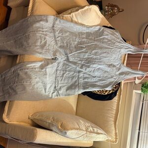 We The Free Light Blue Denim Jumpsuit